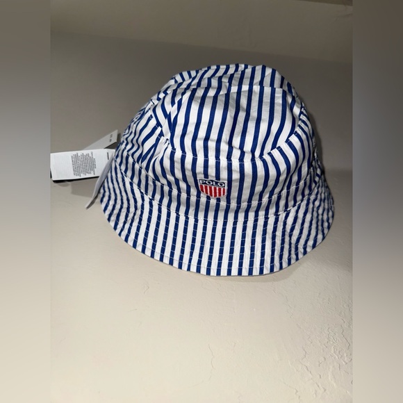 Polo by Ralph Lauren Blue Striped Bucket Hat